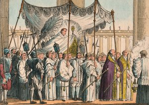Yüce Pontiff Leo XII, c1824. by Unbekannt