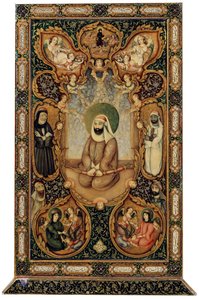 İmam Ali Ali bin Ebi Talib, oğulları Hasan ve Hüseyin ile birlikte, 1871. by Unbekannt