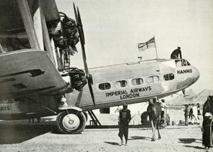 Imperial Airways Handley-Page HP 42 çift kanatlı Hanno, Gwadar, Belucistan, c1931-c1940 1946. by Unbekannt