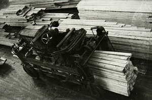 Bir ağaç işleme fabrikasında, Rusya, 1950