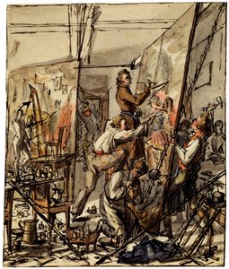 Bir Sanatçı Stüdyosunda, 1820'ler by Unbekannt