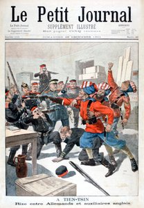 Alman birlikleri ile İngiliz yardımcı birlikleri arasındaki olay, Tientsin, Çin, 1901 by Unbekannt