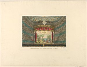 İç Görünüm, La Scala Tiyatrosu, Milano by Unbekannt