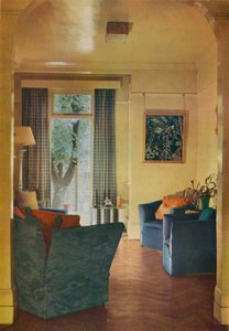 Bayan Ewart Sofios evinin içi, 25 Bark Place, Bayswater, Londra, 1932 by Unbekannt