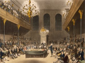 Avam Kamarası İçişleri, Westminster, Londra, 1809 by Unbekannt