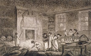 Nathaniel Bentley binasının iç görünümü, Leadenhall Caddesi, Londra Şehri, 1804 by Unbekannt