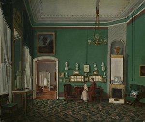 Enfilade ile iç mekan, 1830