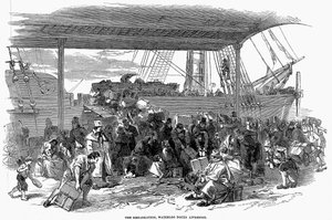 Waterloo Docks, Liverpool, 1850