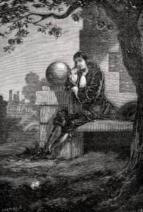 Isaac Newton, İngiliz bilim adamı ve matematikçi, 17. yüzyıl c1880 by Unbekannt