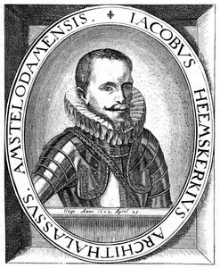 Jacob van Heemskerk, Hollandalı deniz subayı ve kaşif, c1595 by Unbekannt