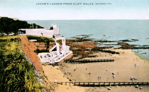 Jacobs Merdiveni, 20. yüzyılın başlarında Cliff Walks, Sidmouth, Devon