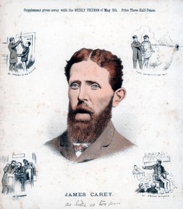 James Carey, İrlandalı Cumhuriyetçi ve muhbir, 1883 by Unbekannt
