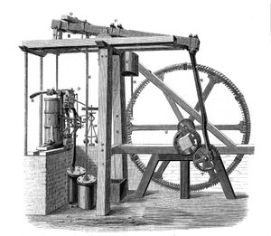 James Watts prototip buhar motoru Old Bess, c1778 by Unbekannt