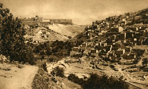 Kudüs - Kidron Vadisi, Siloam ve Şehir Duvarı, c1918-c1939. by Unbekannt