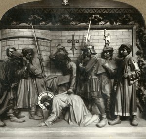İsa ikinci kez çarmıhın ağırlığı altına düşer, c1920