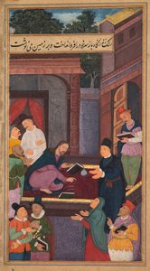 İsa yerde yazıyor, Mirat al-quds bir Aynanın Aynasından..., 1602-1604. by Unbekannt