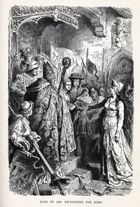 Joan of Arc Kralı Tanıyor, 1882 by Unbekannt
