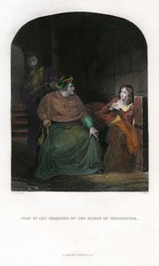 Joan of Arc, Winchester Piskoposu tarafından muayene edildi, 1431 by Unbekannt