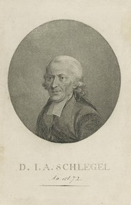 Johann Adolf Schlegel 1721-1793, c. 1800 by Unbekannt