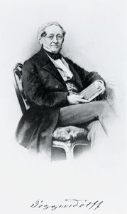 Johann Christian Poggendorf, Alman fizikçi, 19. yüzyılın ortalarında by Unbekannt