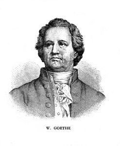 Johann Wolfgang von Goethe, Alman şair, oyun yazarı ve bilim adamı, 19. yüzyıl by Unbekannt