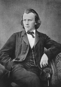 Johannes Brahms 1833-1897, Alman besteci ve piyanist, c1866 by Unbekannt