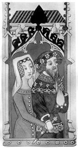 Johannes Gyniford ve karısı, 14. yüzyılın sonları, 1910 by Unbekannt