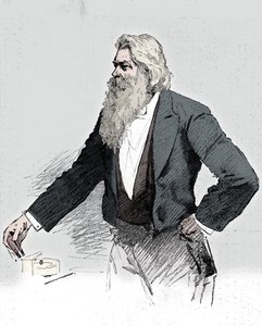 Joseph Wilson Swan, İngiliz fizikçi ve kimyager, elektromanyetizma sergiliyor, 1889 by Unbekannt