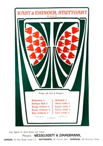 Kast & Ehinger, Stuttgart reklamı, 1909. by Unbekannt