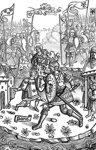 Kral Arthur bir devle savaşıyor, 1514 by Unbekannt