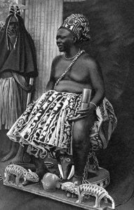 Kamerun Kralı Basu Fondong, Afrika, 1922 by Unbekannt