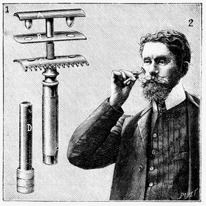 King Gillette değiştirilebilir bıçaklı güvenli tıraş bıçağı, 1905 by Unbekannt