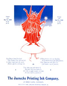 Kral Oberon - Jaenecke Matbaa Mürekkebi Şirketi, 1907 by Unbekannt