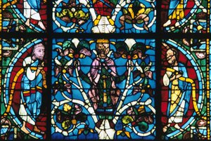 Kral Süleyman, vitray, Chartres Katedrali, Fransa, 1145-1155 by Unbekannt