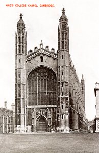 Kings College Şapeli, Cambridge, 1908 by Unbekannt