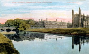 Kings College, Kings College Chapel ve Clare College, Cambridge, 20. yüzyılın başlarında by Unbekannt