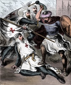 Savaş Alanında Tapınak Şövalyeleri, c1910 by Unbekannt