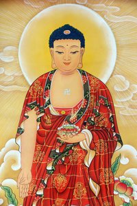 Kong Meng San Phor Kark Manastırı görün. Shakyamuni Buddha tablosu, 20160819, Singapur, Singapur by Unbekannt