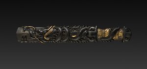 Kozuka Handle, 1800s. by Unbekannt
