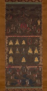 Kumano Mabedi Mandala, 14. yüzyılın başlarında. by Unbekannt
