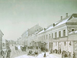 Kuznetsky Most, Moskova, Rusya, 1840