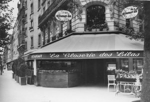 La Closerie des Lilas, Montparnasse. by Unbekannt