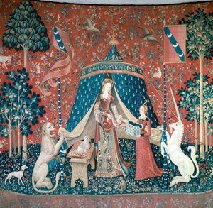 La Dame A La Licorne, 15. yüzyıl by Unbekannt