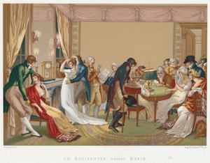 Bayanlar ve baylar, La Bouillotte oynayan, Fransa, c1804-1814 by Unbekannt