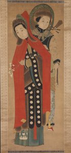 Hanımefendi ve Görevlisi, 19. yüzyıl. by Unbekannt