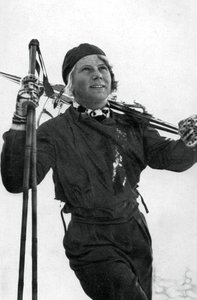 Laila Schou-Nilsen, Norveçli kayakçı, Kış Olimpiyat Oyunları, Garmisch-Partenkirchen, Almanya, 1936 by Unbekannt
