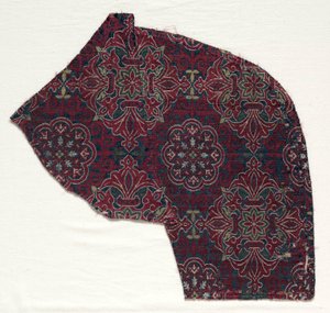 Yapraklı madalyonlu Lampas parçası, 1300-1499. by Unbekannt