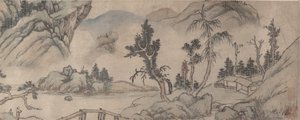 Manzara, 20. yüzyılın başları, sahte 1577 tarihi. by Unbekannt