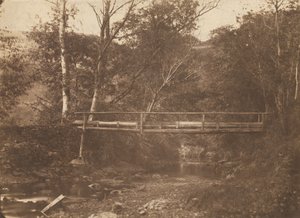 Ağaçlı ve Köprülü Peyzaj, c. 1850. by Unbekannt