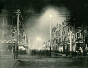 Launceston Gece Brisbane Caddesi, 1901. by Unbekannt